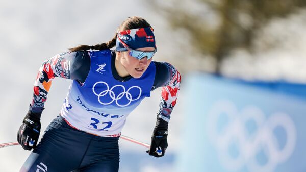Норвежская лыжница Лотта Уднес Венг на Олимпийских играх 2022 года в Пекине. Архивное фото
