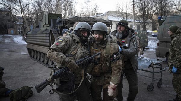 Украинские военнослужащие в госпитале