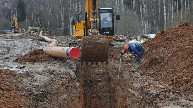 Строительство газопровода