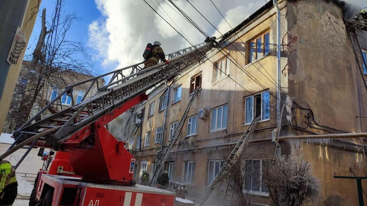 В центре Самары загорелся жилой дом - РИА Новости, 12.01.2023