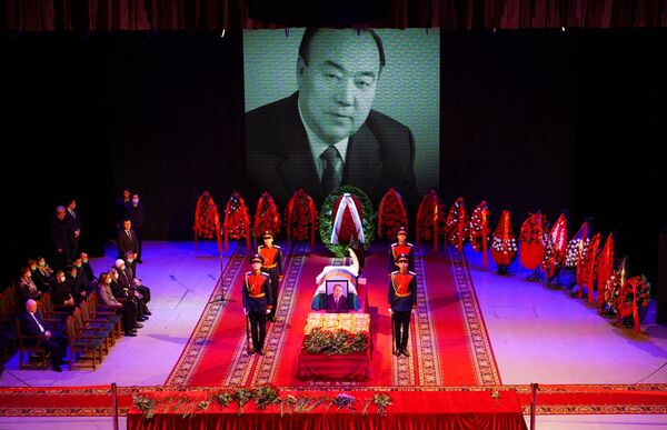 Церемония прощания с первым президентом Башкортостана Муртазой Рахимовым в Уфе