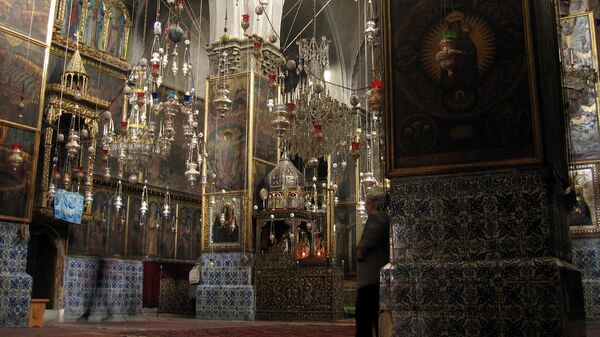 Внутри собора Святого Иакова в Армянском квартале Иерусалима