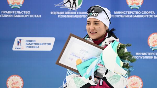 Российская биатлонистка Елизавета Каплина