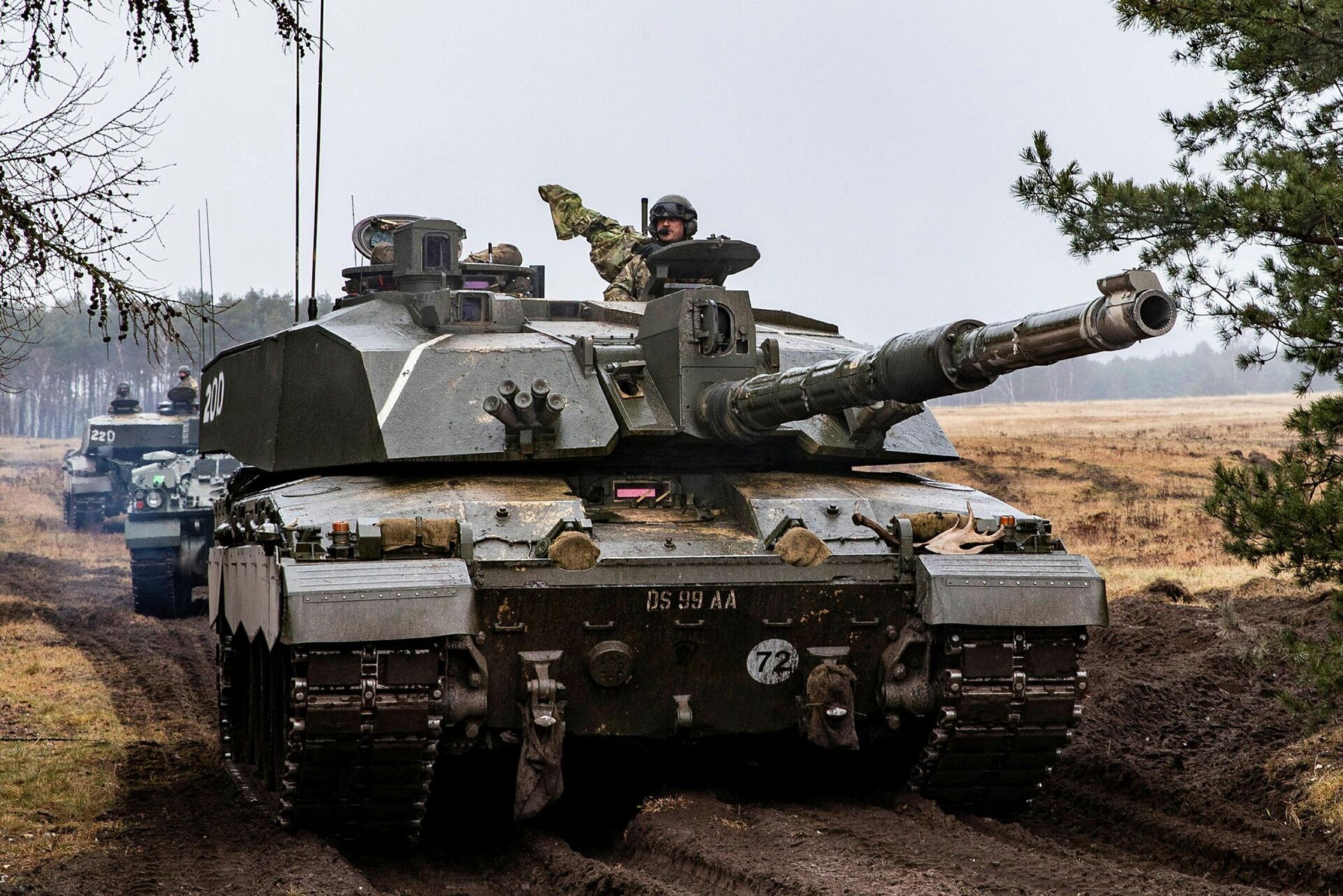 Основной боевой танк сухопутных войск Великобритании Challenger 2 - РИА Новости, 1920, 18.01.2023