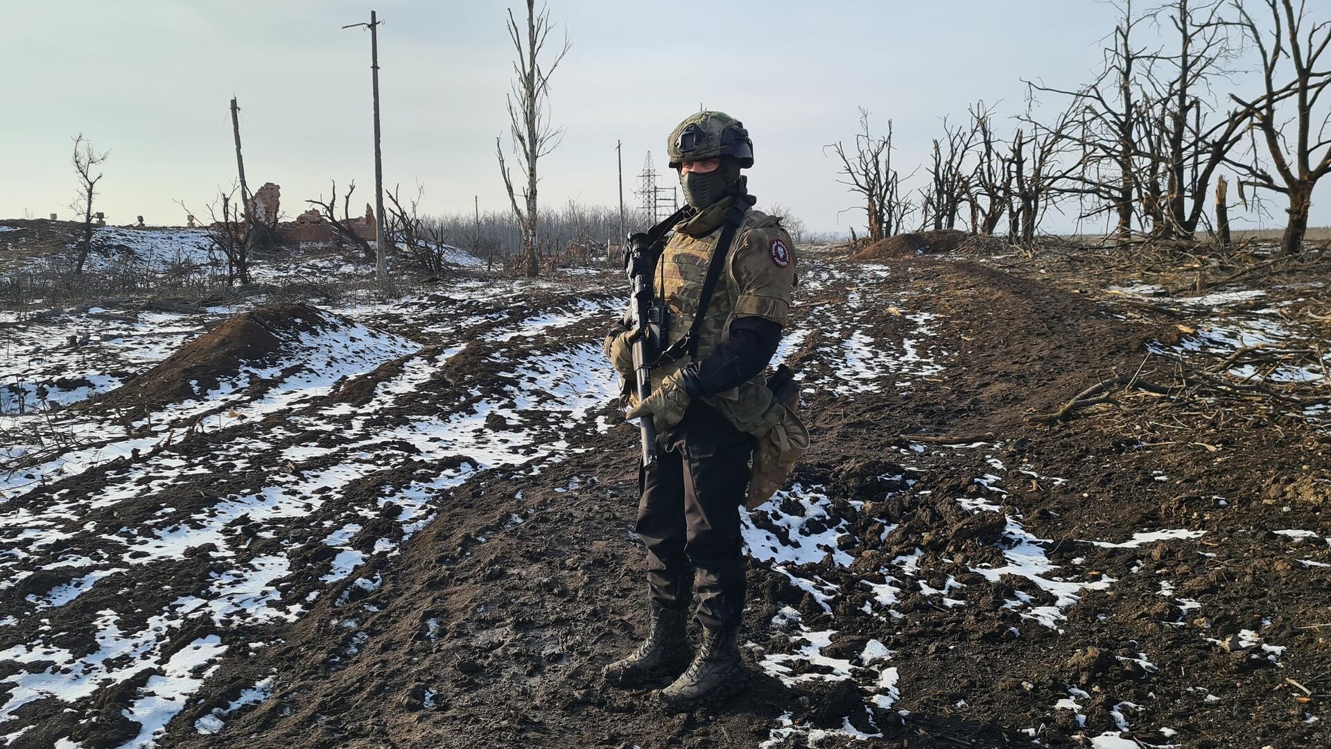 Боец группы Вагнер в Артемовске в ДНР - РИА Новости, 1920, 23.01.2023