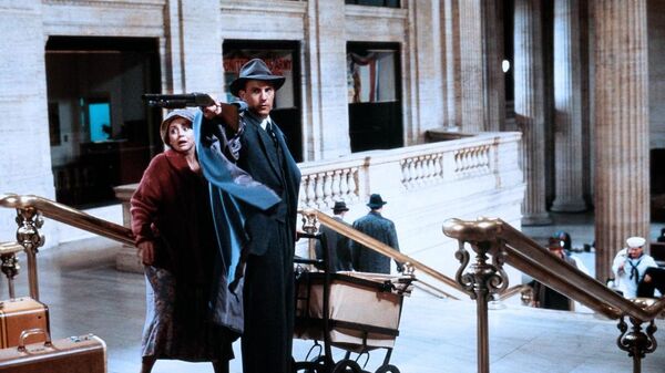 A still from the movie The Untouchables