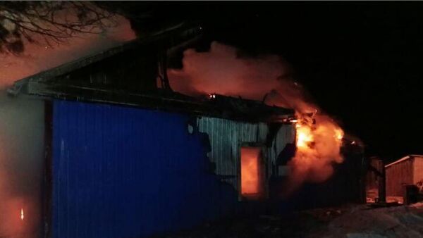 Пожар в частном доме в селе Павловка Белогорского муниципального округа Амурской области
