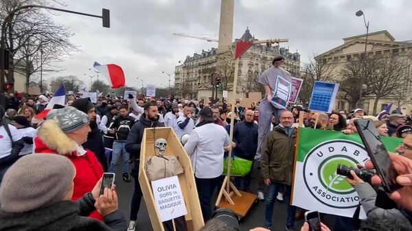 Акция пекарей в Париже против роста цен на электроэнергию