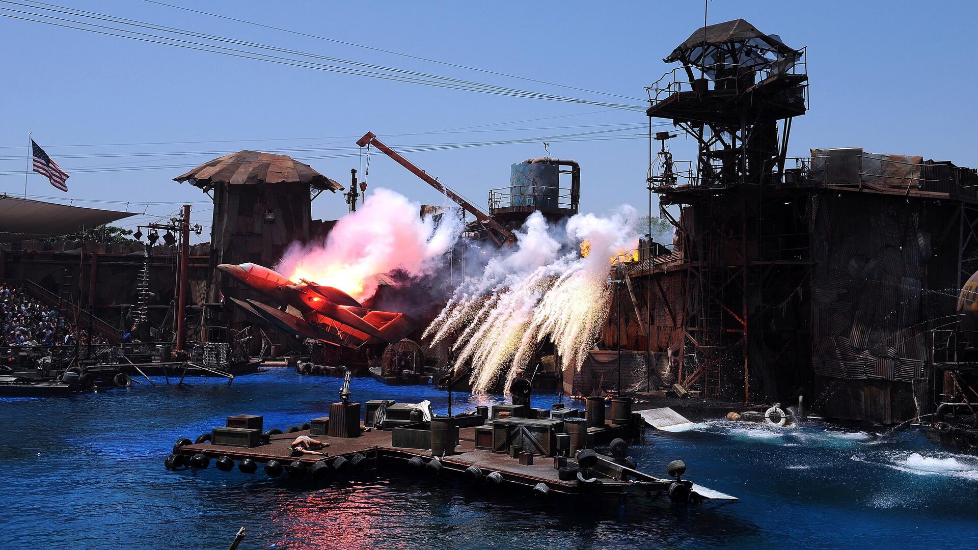 Аттракцион Водный Мир в тематическом парке Universal Studios Hollywood в Лос-Анджелесе, США - РИА Новости, 1920, 24.01.2023