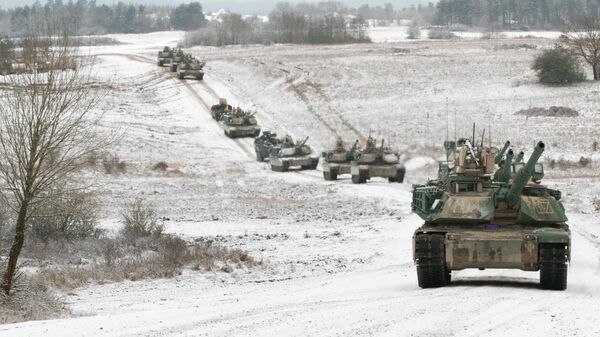 Американские танки M1 Abrams. Архивное фото