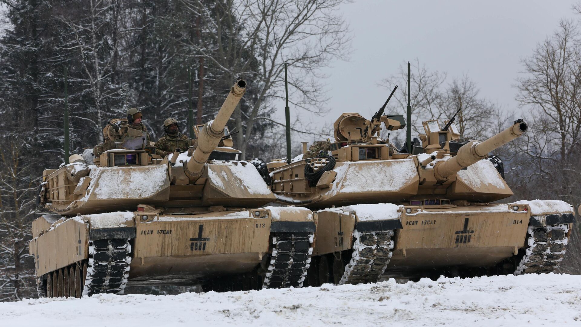 Американские танки M1 Abrams - РИА Новости, 1920, 25.01.2023
