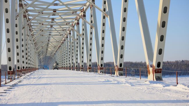 Установлен последний пролет самого северного моста через Енисей