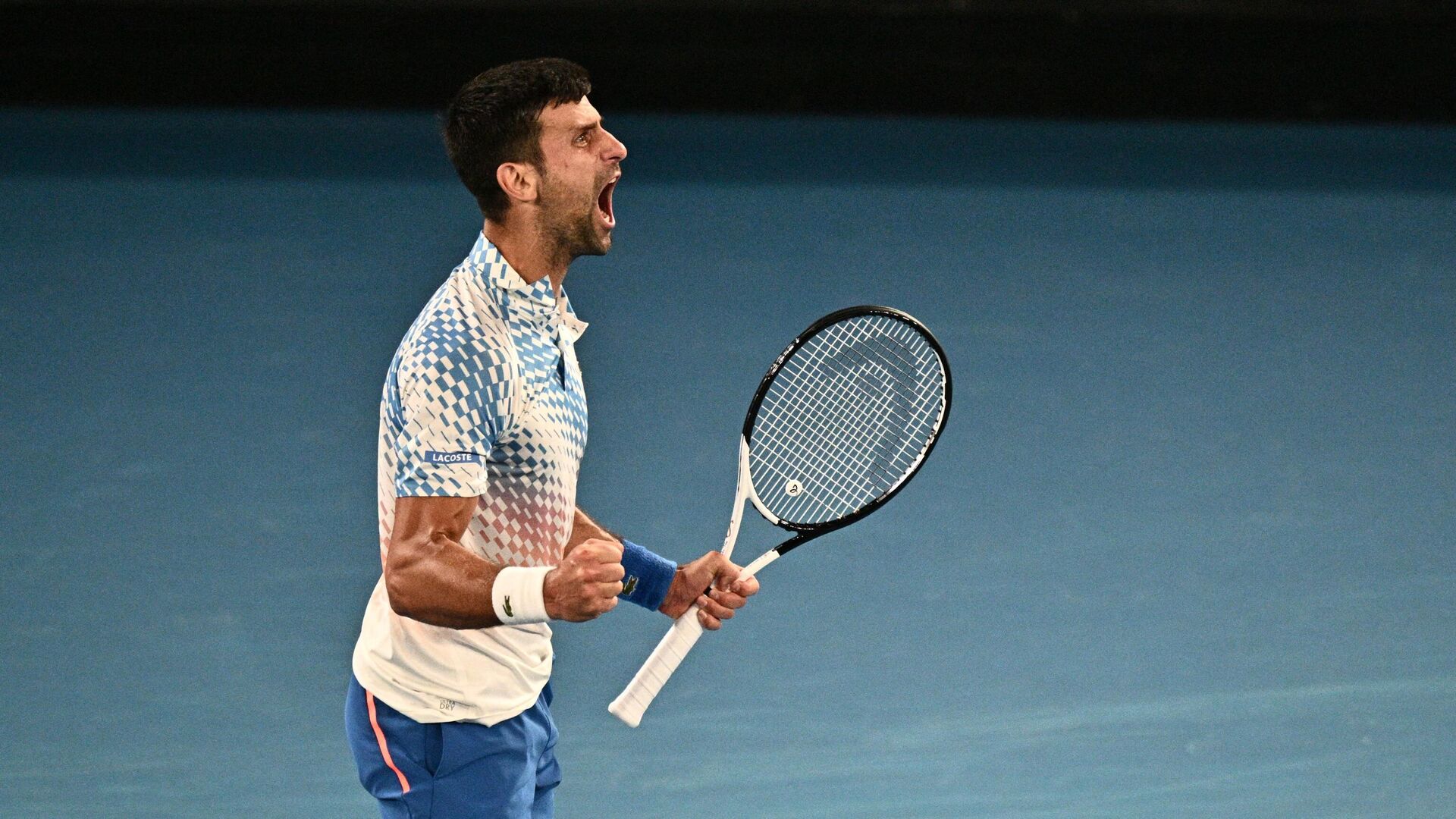 Новак Джокович в матче с Андреем Рублевым на Australian Open - РИА Новости, 1920, 26.01.2023