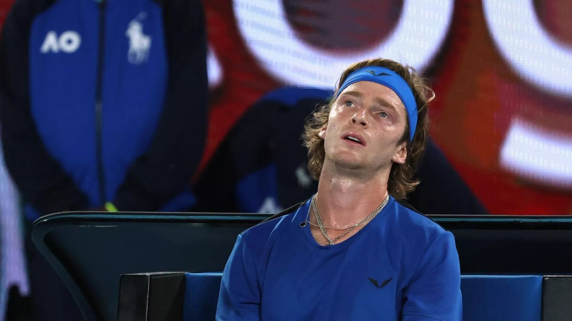 Российский теннисист Андрей Рублев в матче с Новаком Джоковичем на Australian Open Российский теннисист Андрей Рублев в матче с Новаком Джоковичем на Australian Open - РИА Новости, 1920, 17.04.2023