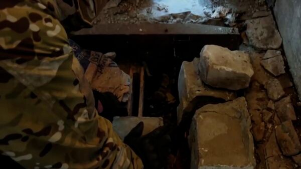 Обнаружение и уничтожение схрона иностранного вооружения на территории ЛНР