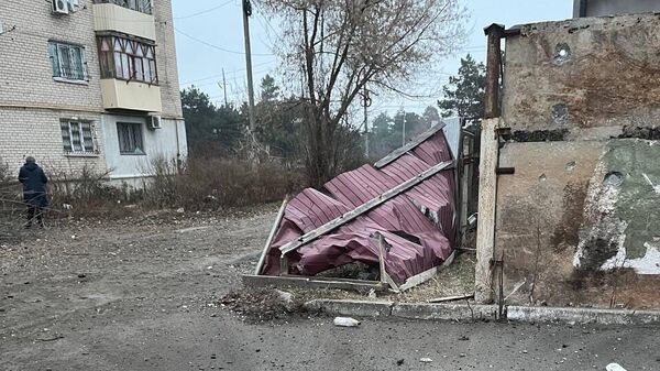 Последствия обстрела со стороны Украины мирного населения и жилых домов Новой Каховки