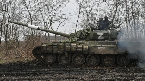 Боевая работа танка Т-72