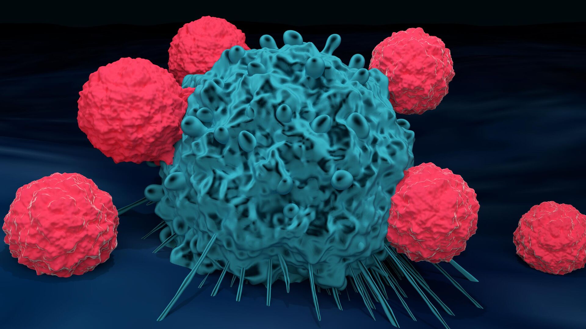 Т-клетки атакующие раковую клетку - РИА Новости, 1920, 01.02.2023