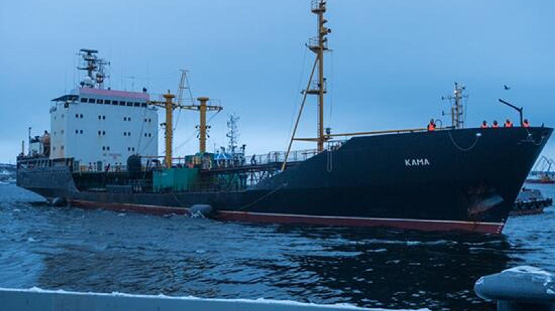  Средний морской танкер Северного флота (СФ) Кама - РИА Новости, 1920, 31.01.2023