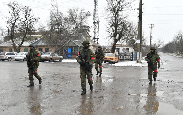 Патрулирование населенных пунктов военной полицией в Запорожской области