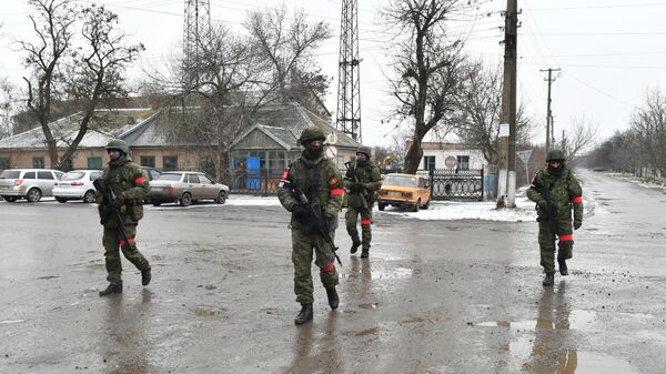 Патрулирование населенных пунктов военной полицией в Запорожской области