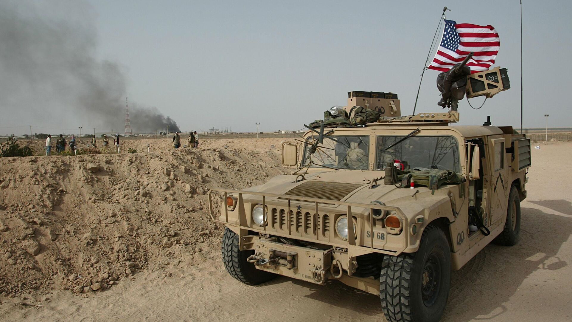 Американские военные в Умм-Каср, Ирак. 22 марта 2003 год - РИА Новости, 1920, 20.03.2023