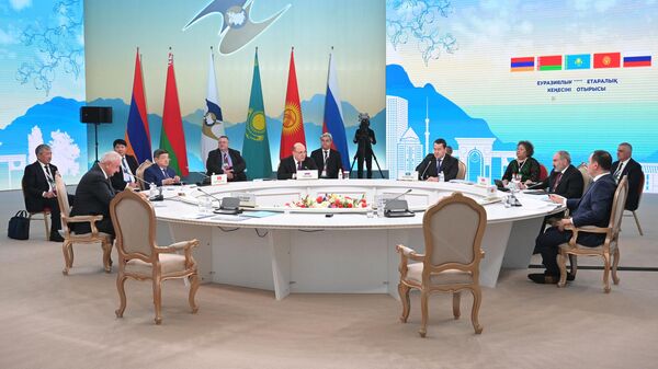 Председатель правительства РФ Михаил Мишустин участвует в заседании Евразийского межправительственного совета в узком составе