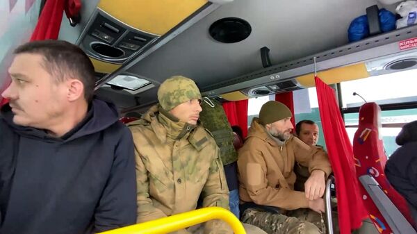 Возвращенные из украинского плена российские военнослужащие