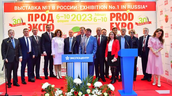 Международная выставка продуктов питания, напитков и сырья для их производства Продэкспо-2023 открылась в Экспоцентре 