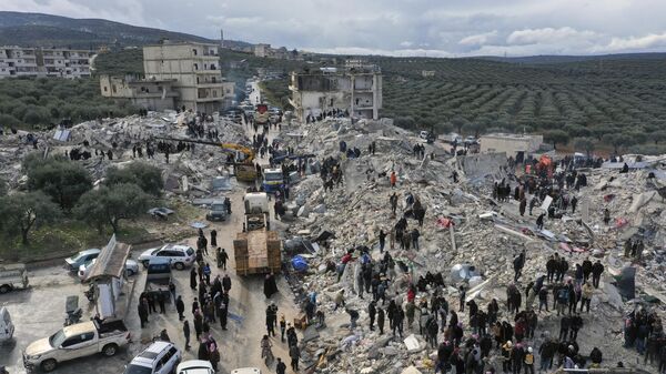 Последствия землетрясения в провинции Идлиб, Сирия