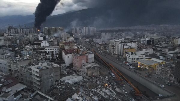 Последствия землетрясения в турецком Искендеруне
