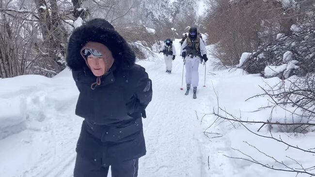 Кадр видео акции активистов в Черногории