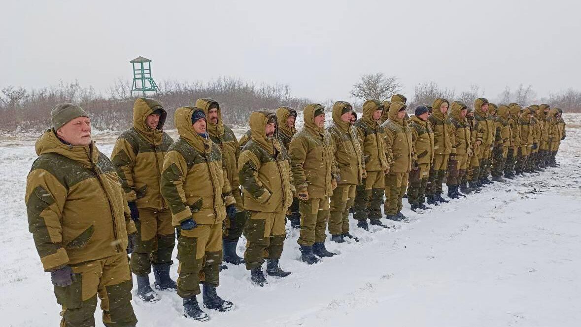 Казаки Анапы перед отправкой в зону боевых действий - РИА Новости, 1920, 08.02.2023