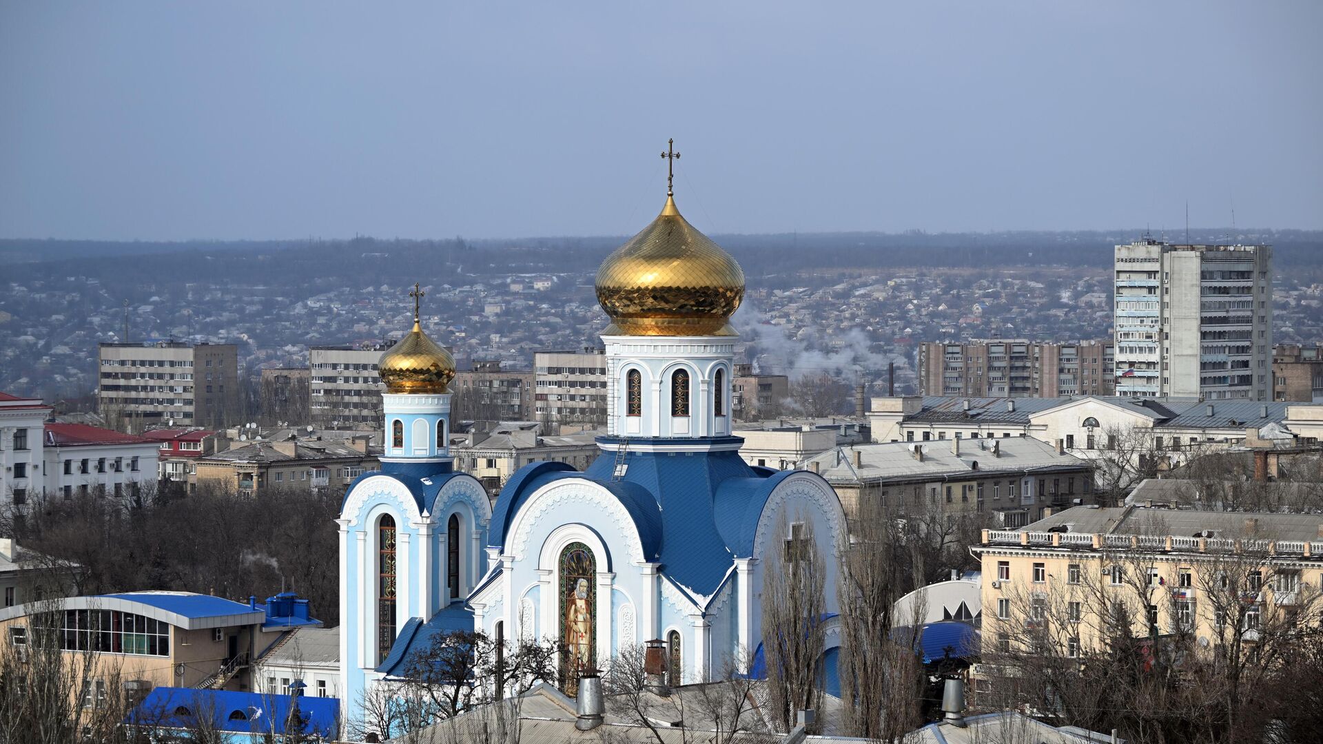 Храм во имя Пресвятой Богородицы, в честь иконы Её, именуемой Умиление в Луганске - РИА Новости, 1920, 15.04.2023