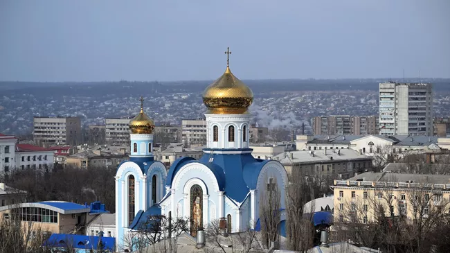Храм во имя Пресвятой Богородицы, в честь иконы Её, именуемой Умиление в Луганске