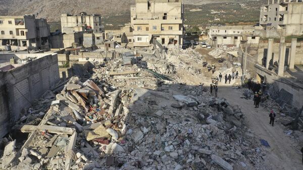 Последствия землетрясения в Сирии