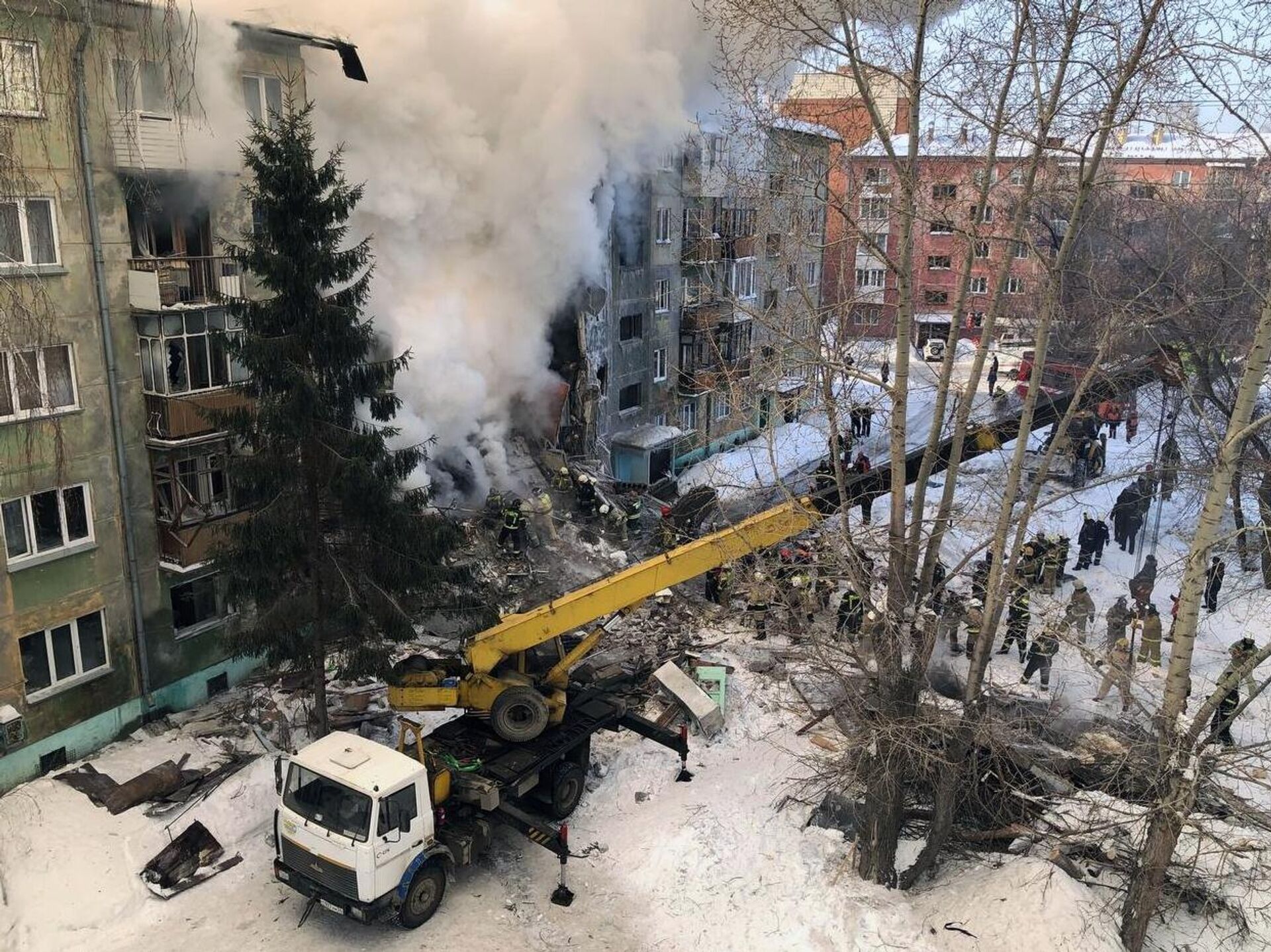 Взрыв газа в Новосибирске - РИА Новости, 09.02.2023