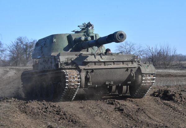 Самоходная артиллерийская установка Акация ВС РФ в южном секторе СВО