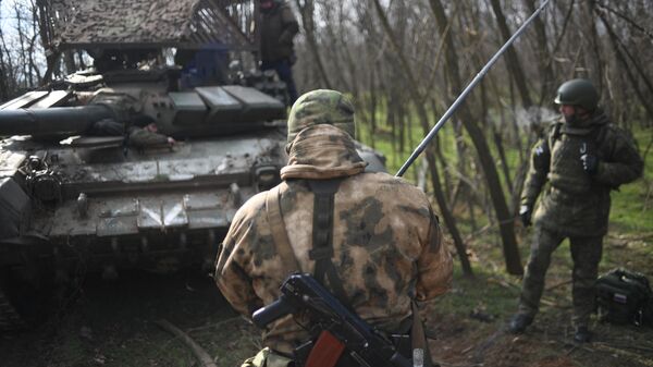 Танкисты Вооруженных сил РФ в зоне проведения специальной военной операции