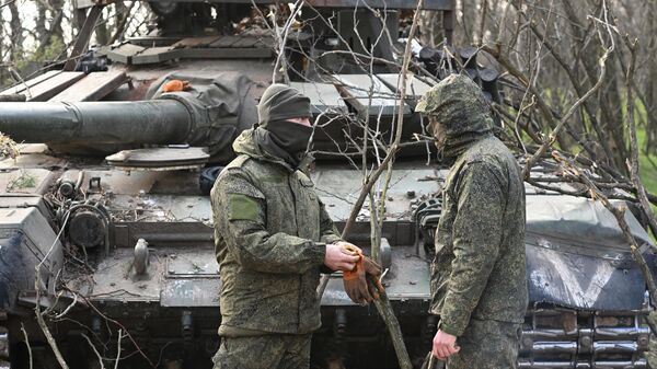 Танкисты Вооруженных сил РФ в зоне проведения специальной военной операции