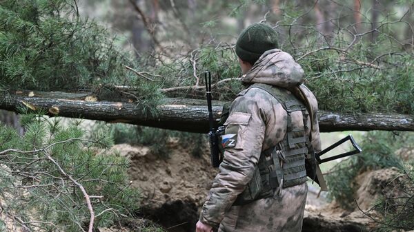 Боец Вооруженных сил РФ в зоне проведения специальной военной операции