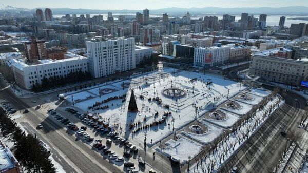 Главную площадь Хабаровска с новогодним городком посетили 1,5 млн человек