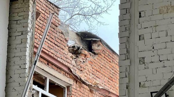 Последствия обстрела города Шебекино в Белгородской области