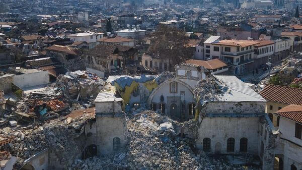 Разрушенная мечеть Хабиб-и-Неджар в турецком городе Антакья