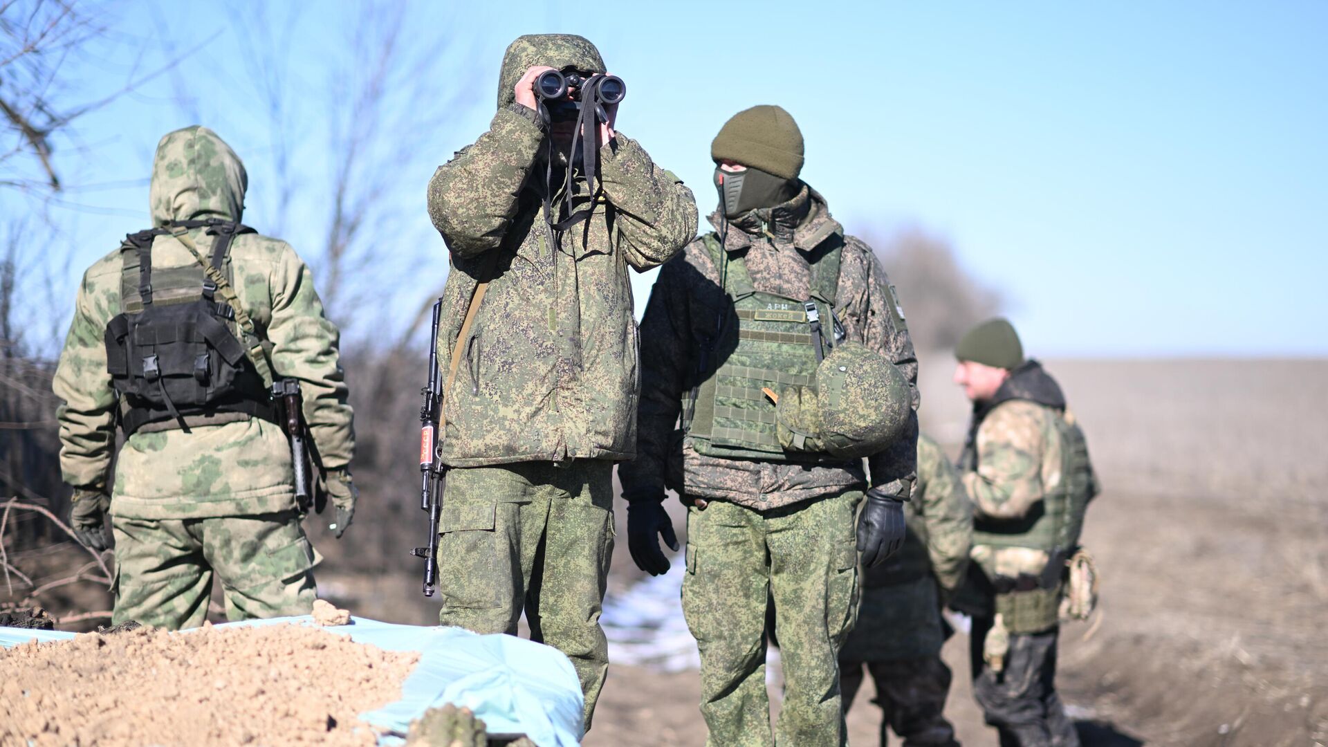 Военнослужащие мотострелковых подразделений ВС РФ - РИА Новости, 1920, 04.03.2023