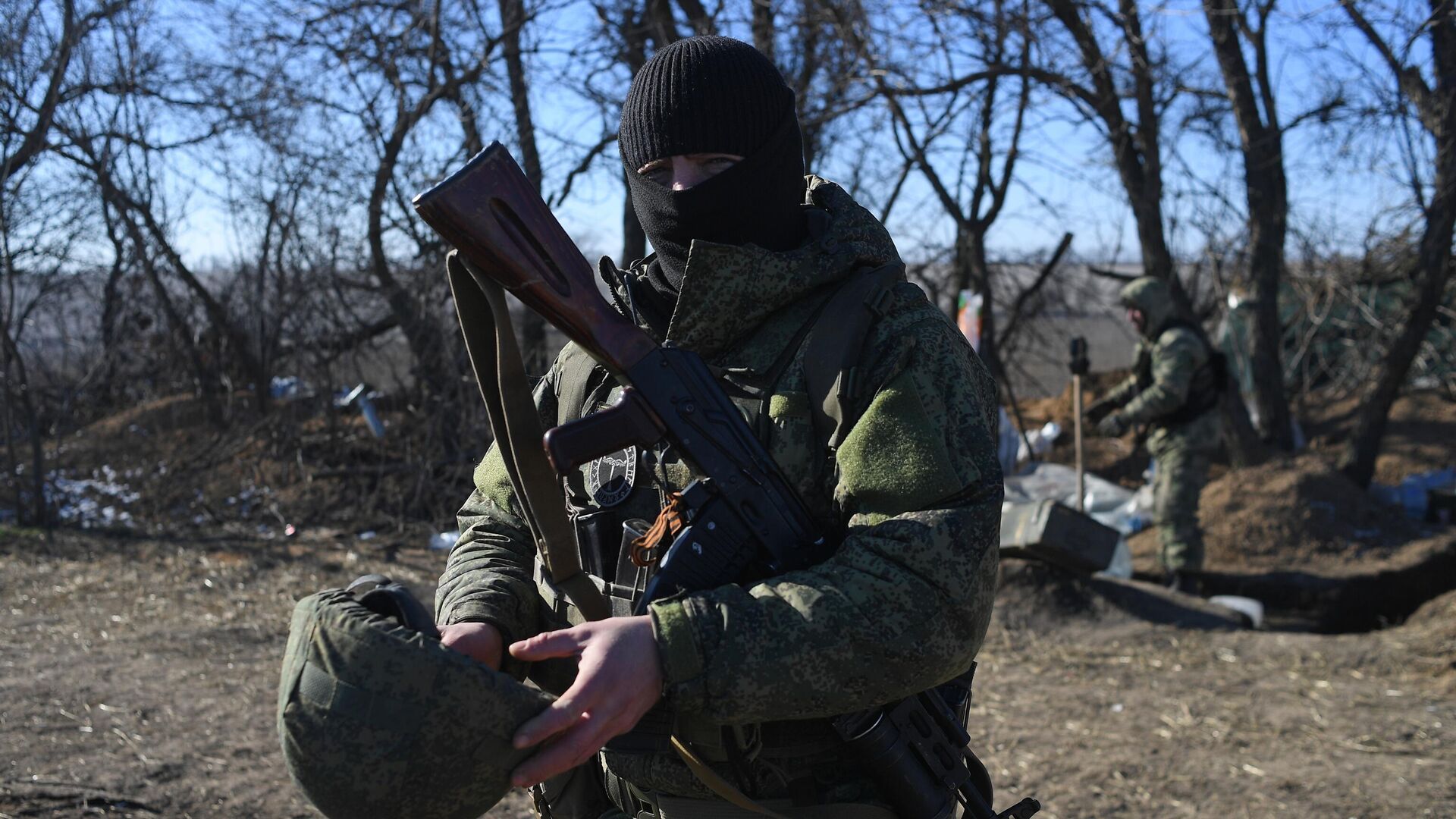 Военнослужащий мотострелковых подразделений ВС РФ в зоне СВО - РИА Новости, 1920, 15.05.2023