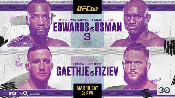 UFC 286 official poster UFC 286 official poster