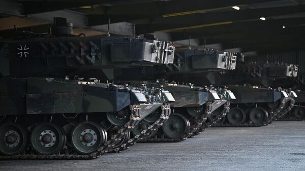 Немецкие танки Leopard 2, предназначенные для передачи Украине