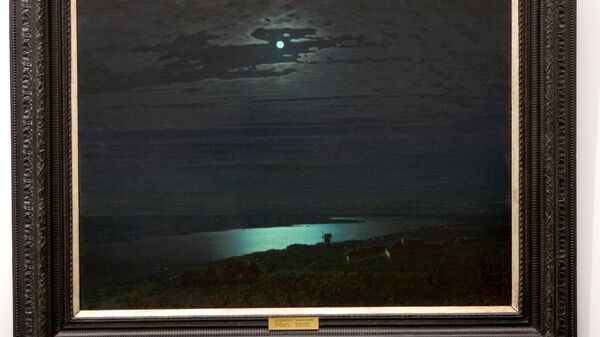 Картина  Лунная ночь на Днепре художника Архипа Куинджи