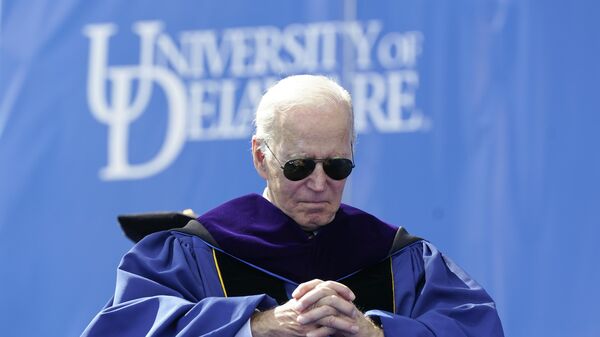 Президент США Джо Байден во время церемонии вручения дипломов Университета Делавэра. Архивное фото